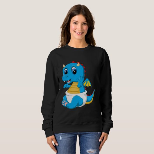 dragon cute baby China Trui (Voorkant volledig)