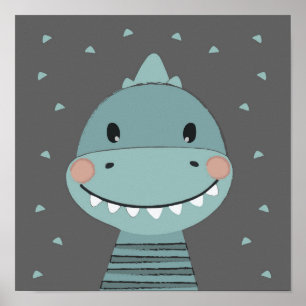 Dragon Cute Cartoon Kinder Baby Boy Poster