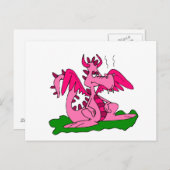 Dragon Cute overschrijven Briefkaart (Voorkant / Achterkant)