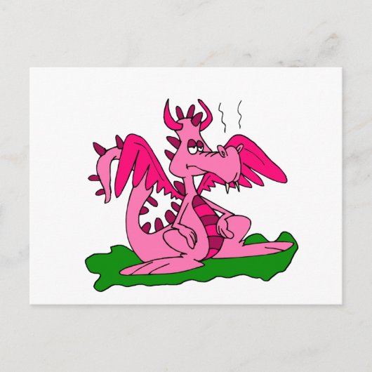 Dragon Cute overschrijven Briefkaart (Voorkant)