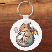 Dragon Cute Zodiac Sleutelhanger (Achterkant)