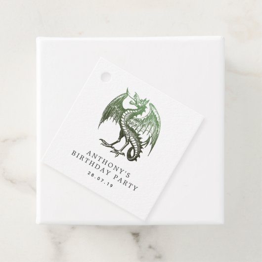  dragon Damask Bedankjes Labels (In situ)