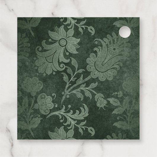  dragon Damask Bedankjes Labels (Achterkant)