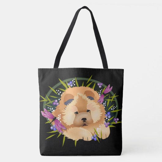 DRAGON DANCE - CHOW crossbody of canvas tas (Voorkant)