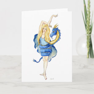 Dragon Dancer Wenskaart Kaart