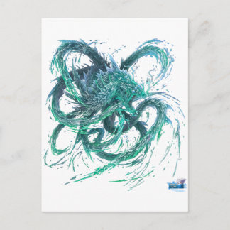 Dragon d'eau briefkaart