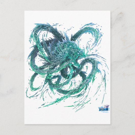 Dragon d'eau briefkaart (Voorkant)