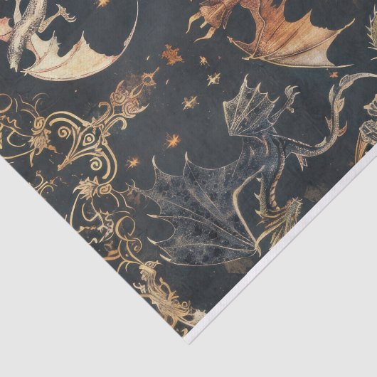 Dragon Decoupage Tissuepapier (Detail)