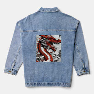Dragon Denim jas maakt modieus design Jacket