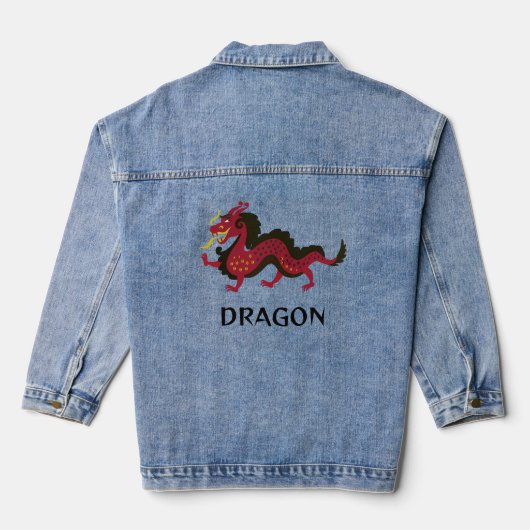 Dragon Design Denim Jacket (Achterkant)