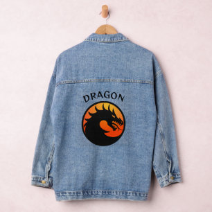 Dragon Design Denim Jacket