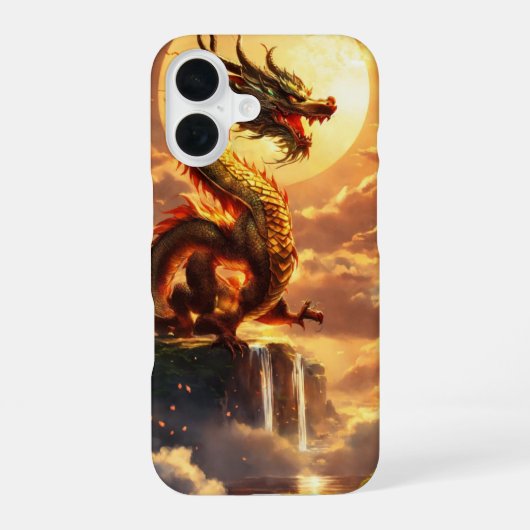 "Dragon Design iPhone 16 Hoesje - Stijlvol & Prote (Achterkant)
