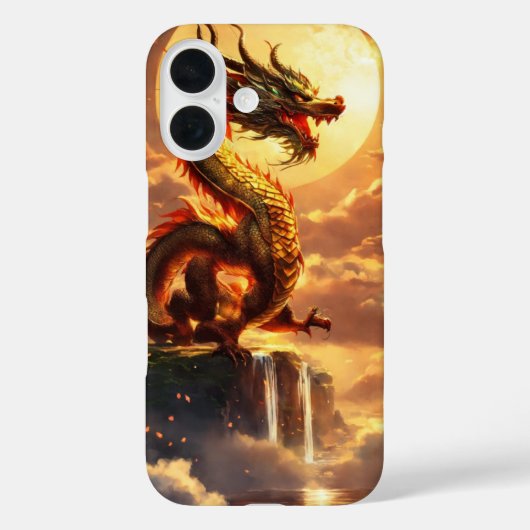 "Dragon Design iPhone 16 Hoesje - Stijlvol & Prote (Achterkant)