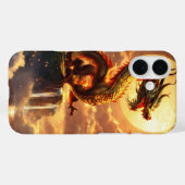"Dragon Design iPhone 16 Hoesje - Stijlvol & Prote (Achterkant (horizontaal))