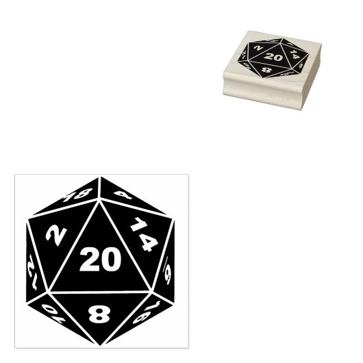 dragon dice rubberstempel (Gestempeld)