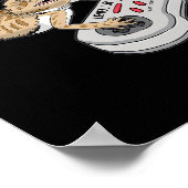 Dragon die videospellen afspeelt Herstelt Pagona Poster (Hoek)