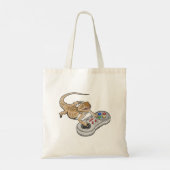 Dragon die videospellen afspeelt Herstelt Pagona Tote Bag (Achterkant)