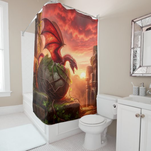 Dragon Douchegordijn (In situ)