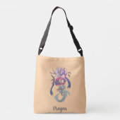 Dragon, draak crossbody tas (Achterkant)