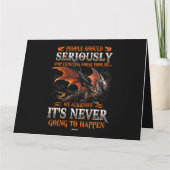 Dragon draak sternese cadeautjes voor mannen vrouw kaart (Achterkant)