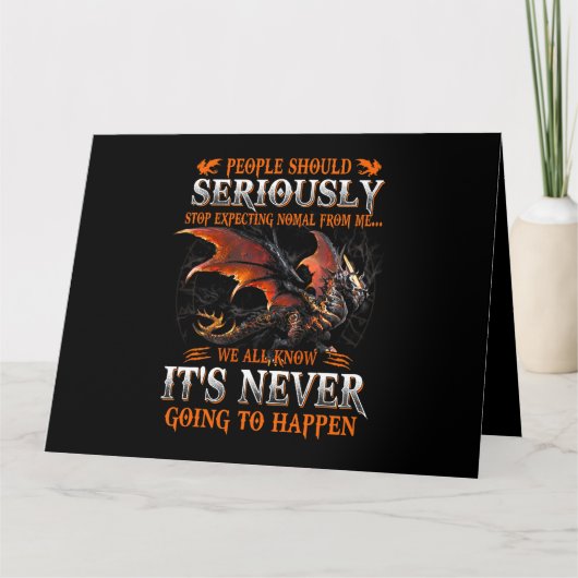 Dragon draak sternese cadeautjes voor mannen vrouw kaart (Voorkant)