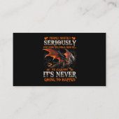 Dragon draak sternese cadeautjes voor mannen vrouw visitekaartje (Achterkant)