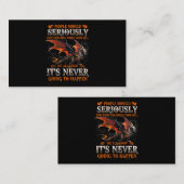 Dragon draak sternese cadeautjes voor mannen vrouw visitekaartje (Voorkant / Achterkant)