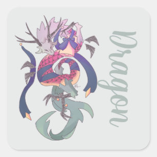 Dragon, draak sticker