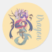 Dragon, draak sticker (Voorkant)