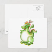 Dragon, Drachen, dragão, dragón Briefkaart (Voorkant / Achterkant)