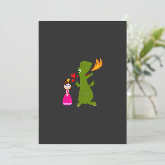 Dragon_Drag & Drop bruiloft uitnodigingen (Staand voorkant)