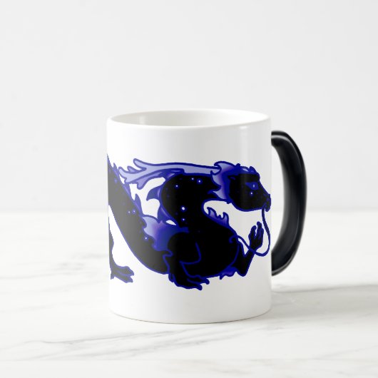 Dragon Dragon Black en Blue Magische Mok (Voorkant rechts)