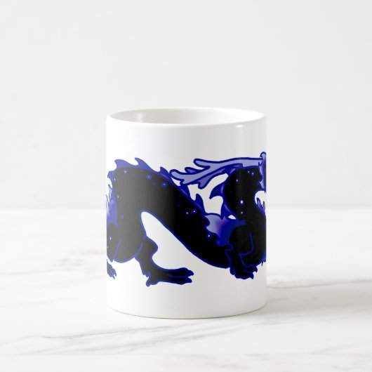 Dragon Dragon Black en Blue Magische Mok (Center)