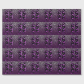 Dragon Dragon Black en Paars Cadeaupapier (Vlak)