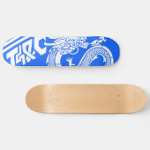 Dragon Dragon Dragon Skateboard (blauw) (Horizontaal)