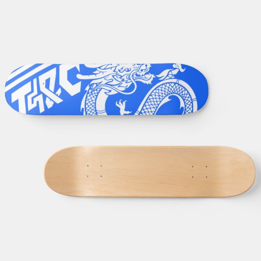 Dragon Dragon Dragon Skateboard (blauw) (Horizontaal)