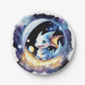 Dragon Dreams: Baby shower Get-Together Papieren Bordje (Voorkant)