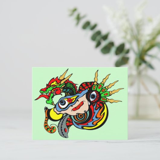 Dragon Dreams Briefkaart (Staand voorkant)