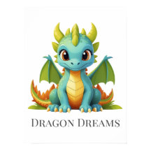Dragon Dreams Green Blue Baby Dragon Nursery