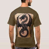 "Dragon Dreams: grillige T-shirt Design" (Achterkant)