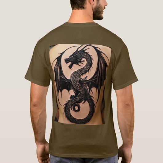 "Dragon Dreams: grillige T-shirt Design" (Achterkant)