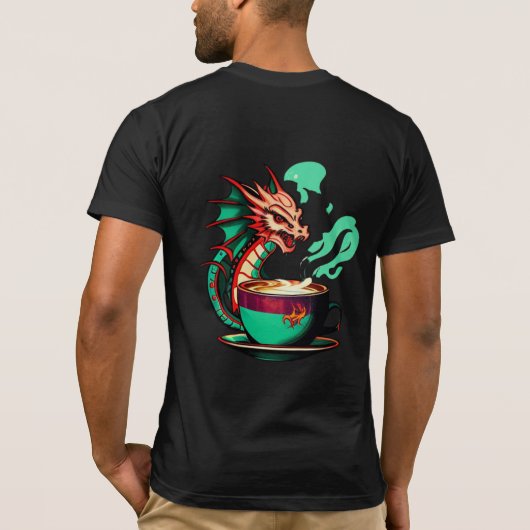 Dragon drink koffie t-shirt (Achterkant)