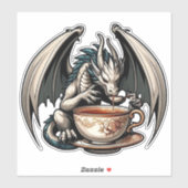 Dragon Drink koffiethee Sticker (Vel)