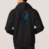 Dragon Dripping Blue Fire Hoodie (Achterkant)