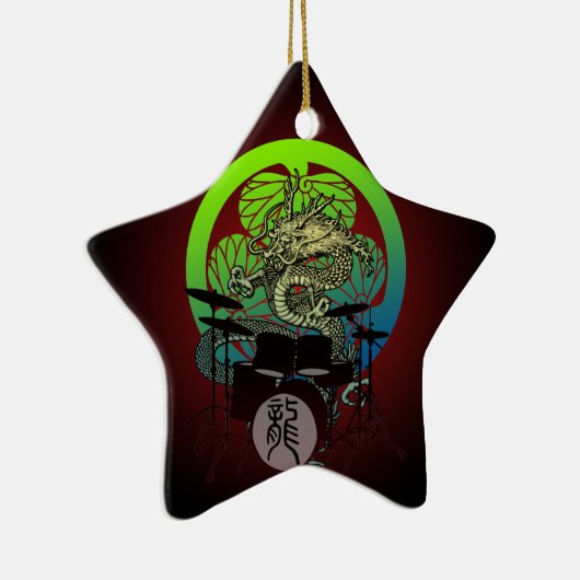 Dragon Drum 03 Keramisch Ornament (Rechts)