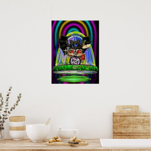 Dragon Drums. Poster (Keuken)