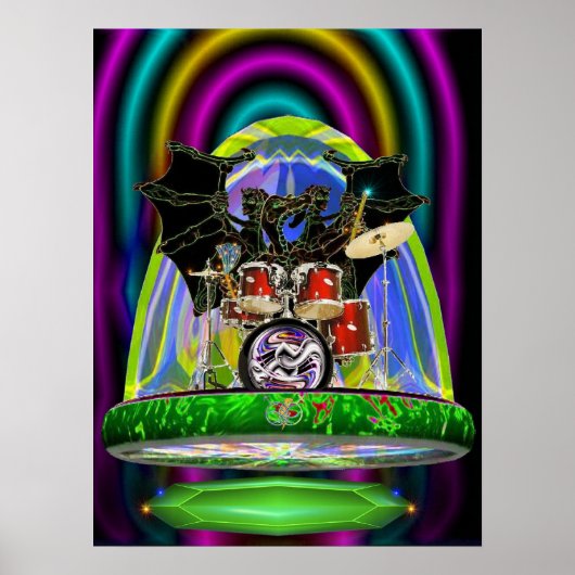 Dragon Drums. Poster (Voorkant)