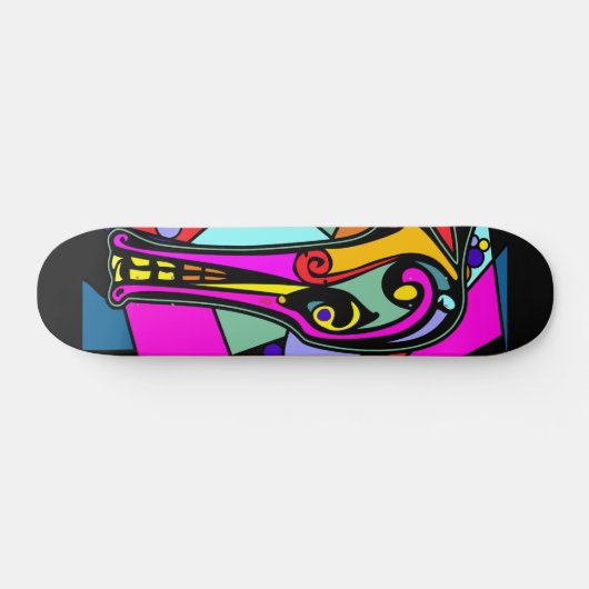 Dragon Duck | zwarte achtergrond Persoonlijk Skateboard (Horizontaal)