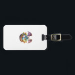 Dragon Easter Day Loves Collecting Easter Eggs Dra Bagagelabel<br><div class="desc">Dragon Easter Day Loves Collecting Easter Eggs Dragons Kids T-Shirt</div>