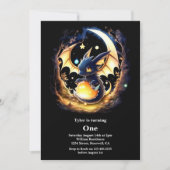 Dragon eerste verjaardag kaart (Voorkant)